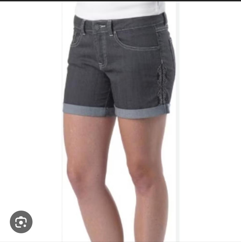 Prana Gray Jean Shorts Size 10